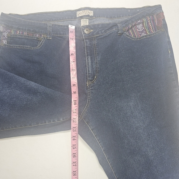 Breaker jeans size 24 with Aztec trim - Picture 5 of 7